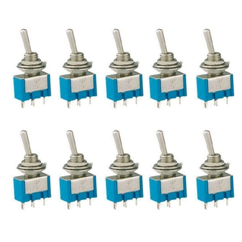 10 шт./компл. MTS 101 2 контактный SPST ВКЛ ВЫКЛ Позиции 6A 125V AC мини комплект