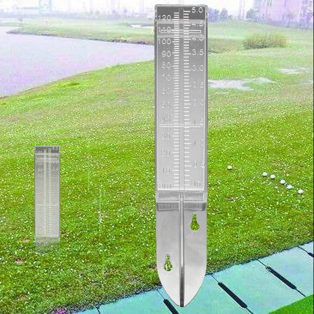 Rectangle Rain Gauge Measurement Ground Spike Precipitation Garden Yard Rainfall Measuring Tools Outdoor Meteorological Measurer | Дом и сад