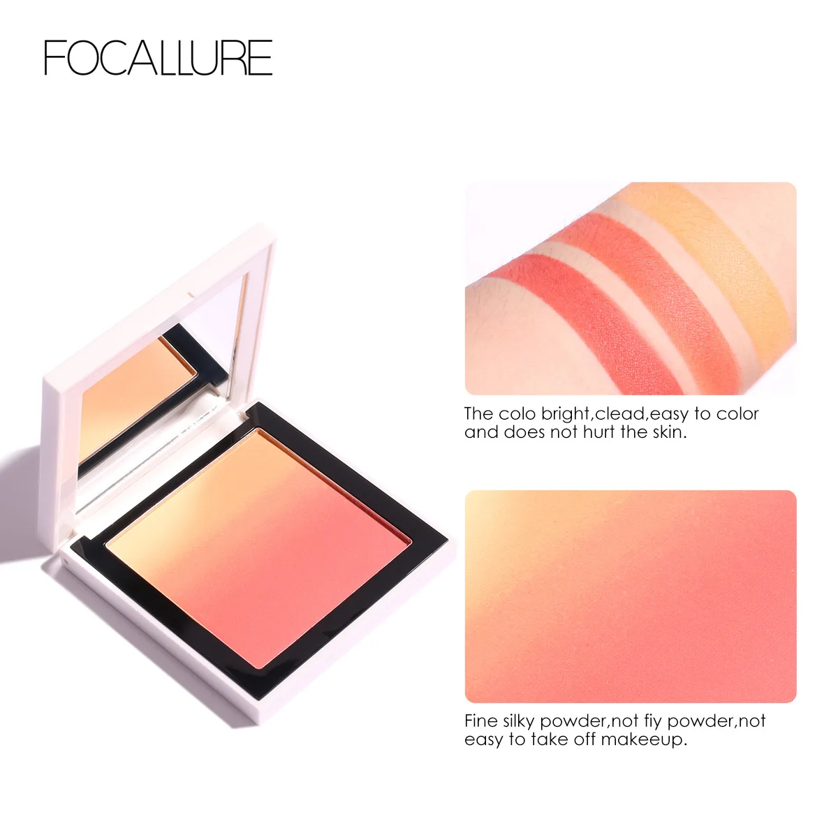 FOCALLURE натуральные Румяна для щек Палетка стойких пигментированных лица