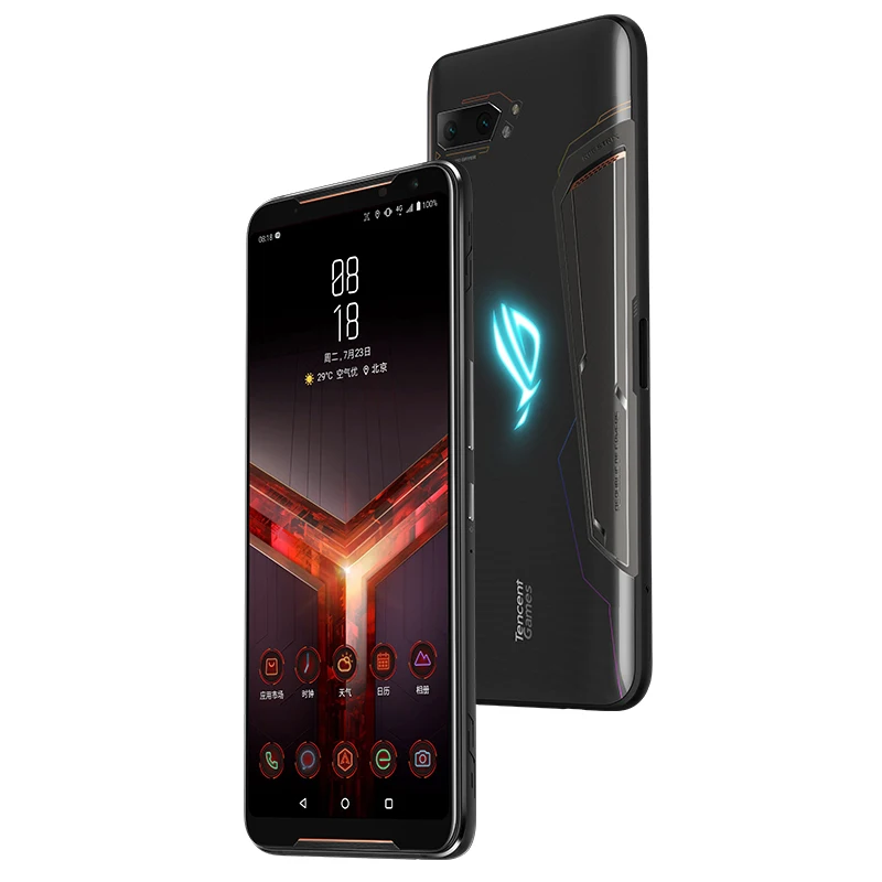 Asus ROG 2 Мобильный телефон супер игровой телефон ZS660KL 8G ram 128G rom Snapdragon855+ 6,5" 1080x2340 h 48MP 6000mAh Android 9,0