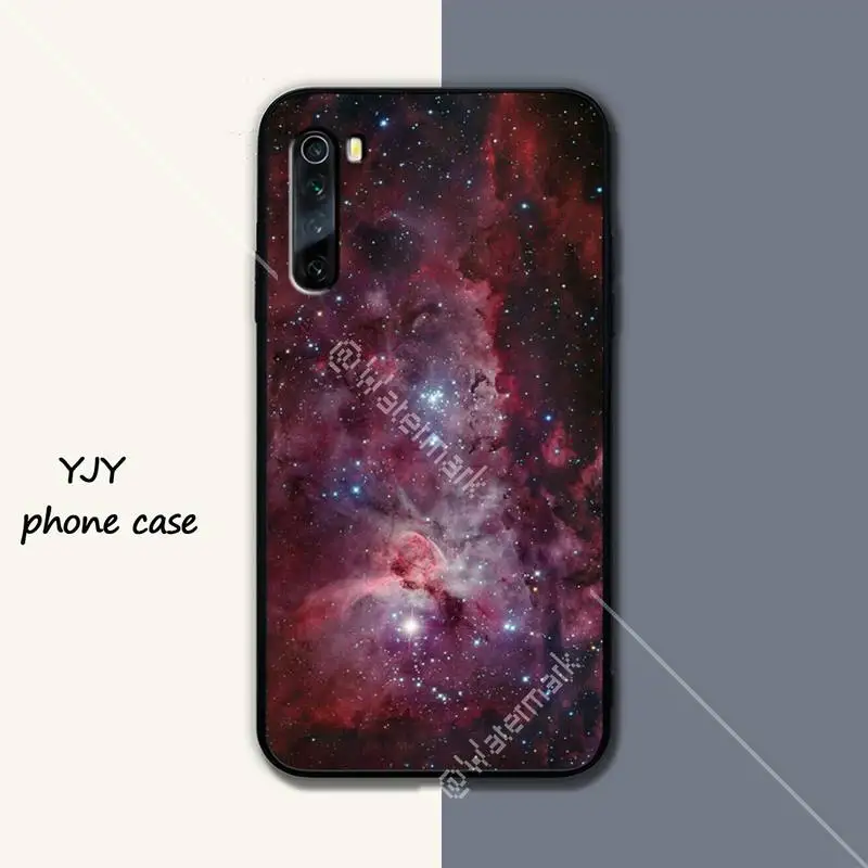 Yinuoda Galaxy Space черный мягкий чехол для телефона xiaomi redmi 4X 5 plus 6 6A 7 7A 8 8A 9 note 4 T pro max funda |