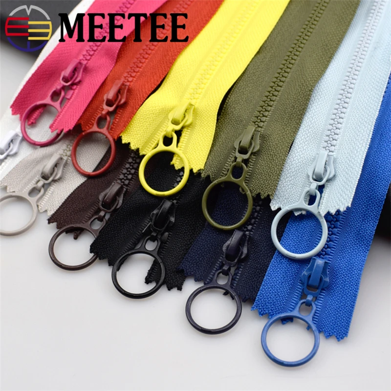 10 шт 3 # Meetee смоляная молния 25 см закрытая и 60 открытые молнии для рукоделия