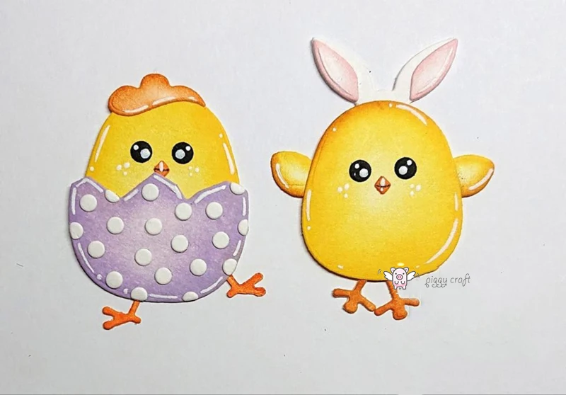 Металлические Вырубные штампы форма для вырезания Пасхальная курица яичная