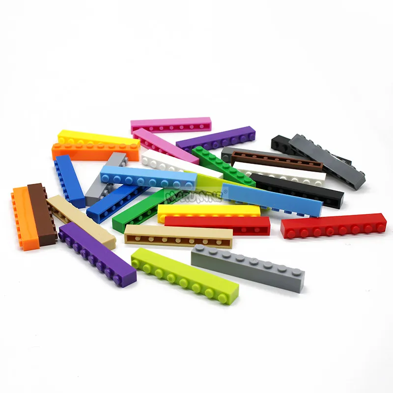 Набор кубиков MARUMINE в горошек 1x8 50 шт./лот классические строительные блоки детали