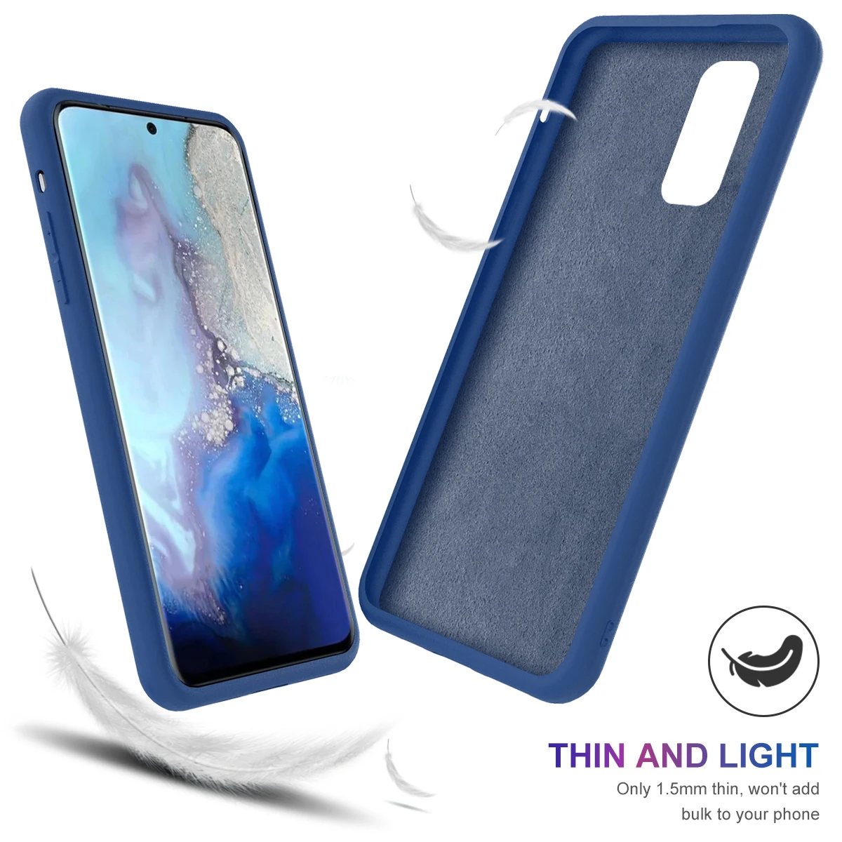 Для samsung Galaxy S20 Plus чехол силиконовый Ультра мягкий встроенный бархатный матовый