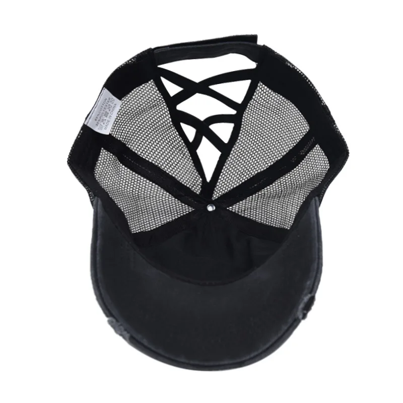 20 Currently Available New Style Washing Ponytail Cap Female Adjustable Retro Baseball Brim Hat Truer Dome Sun-Re C | Спорт и