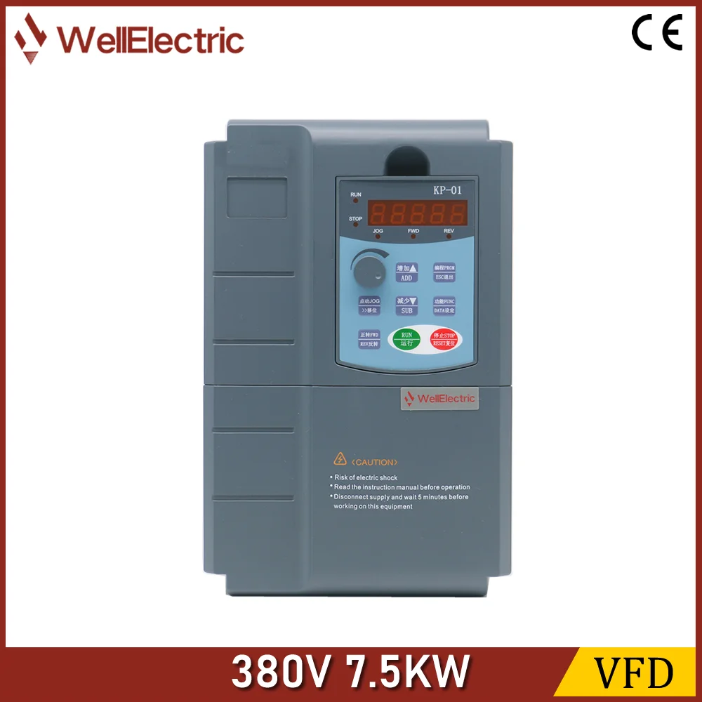 

VFD Inverter 5.5KW/7.5KW/11KW/15KW/18.5KW 380V V/F control for Motor Speed Control Frequency Inverter