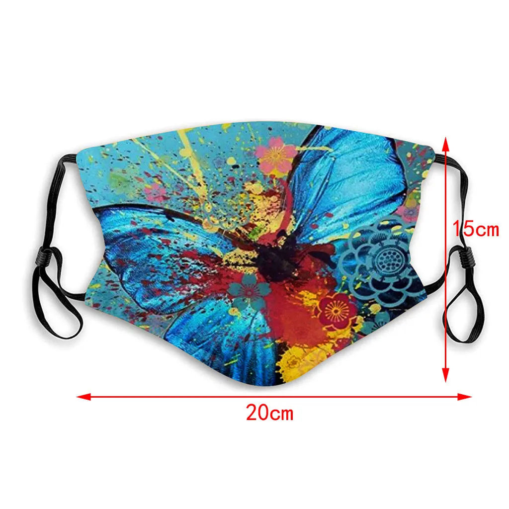 

U1pc Dust Mask Unisex 2pc PM 2.5 Activated Carbon Filters outdoor Breathable Mouth mask anti-uv windproof Washable Reusable Mask