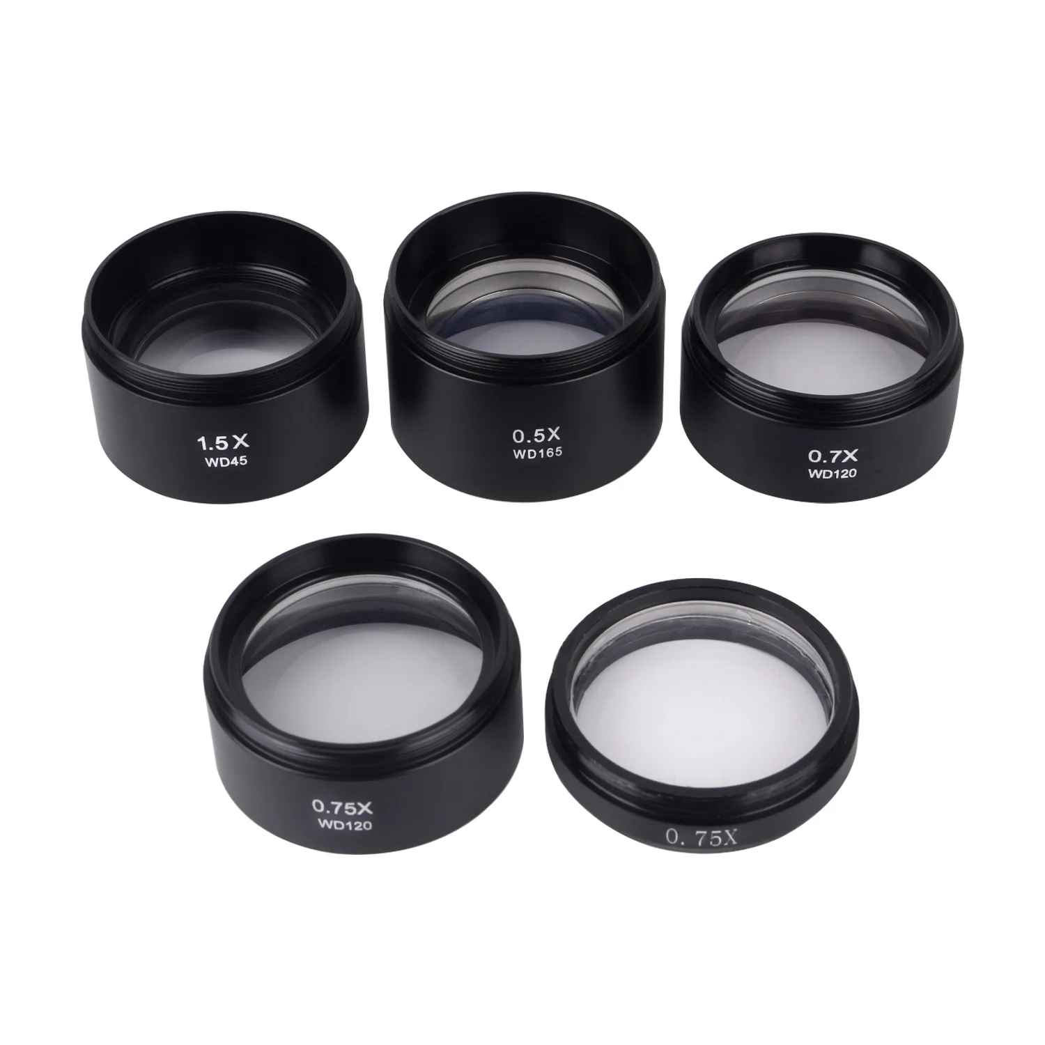 

Auxiliary Objects Lens 0.75X 2.0X 0.3X 0.5X 0.7X 1.5X For 180X C MOUNT Lens Zoom Stereo Microscope Camera Mobile Phone Repair