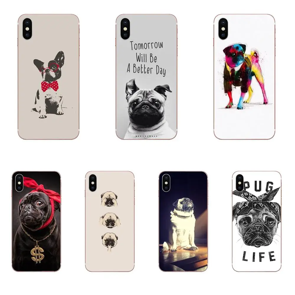 Милые животные Мопсы жизнь собака крутой окрашенный ТПУ Мода для Huawei Mate 9 10 20 P P8 P9