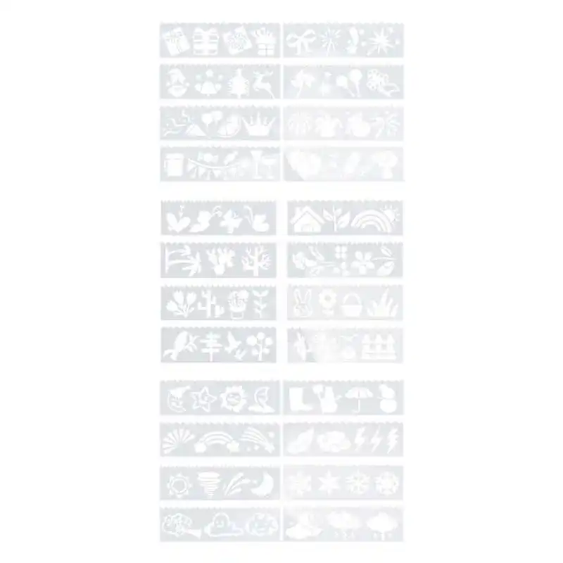 Художественные принадлежности для рукоделия шаблон рисования интересный дизайн