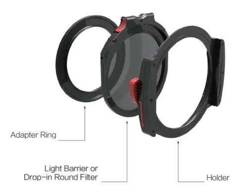 M10 100 мм круглый держатель для квадратных фильтров из сплава + переходное кольцо