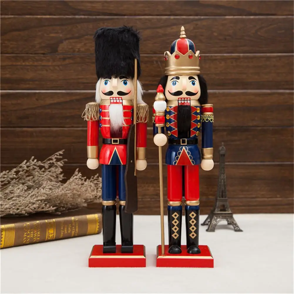 Nutcracker Puppet Creative Christmas Ornament British Style King/Soldier Doll Gift for Children Friend Company | Дом и сад