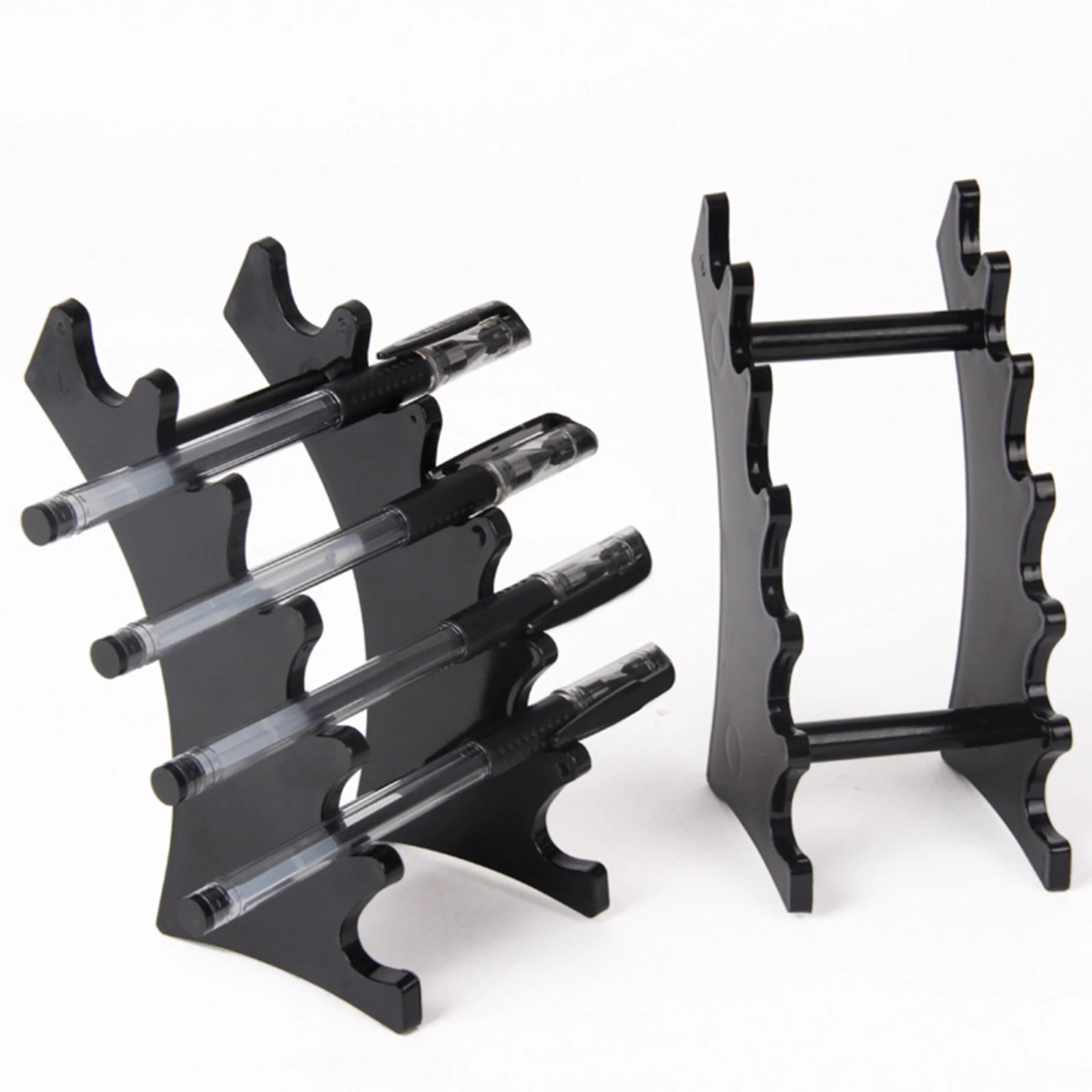 

Акриловые 6 слотов ручка Дисплей Стенд Макияж кисти щетка для волос с дисплеем Стенд Макияж Кисти стеллаж органайзер для Офис