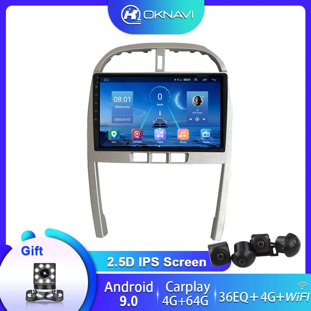 

4G 64G Newest Android 9.0 Car Auto Radio Player For Chery Tiggo 3 2009-2013 Can Support RDS DSP Carplay 2 din With 360 Camera