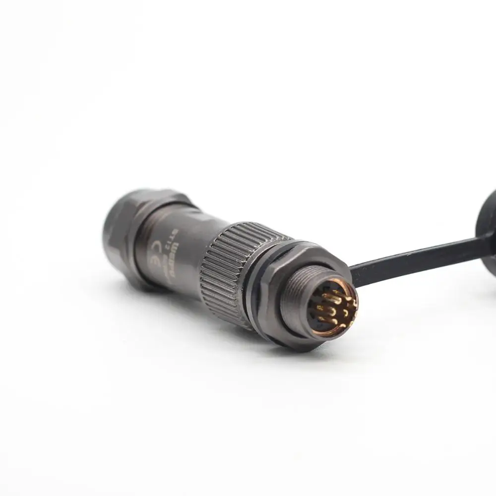 WEIPU ST12 9-контактный металлический водонепроницаемый Промышленный разъем с задней