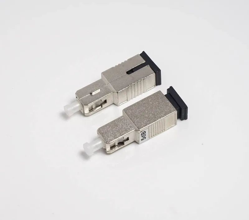 5PC SC/UPC Male to Female Simplex mode fiber optic Attenuator metal male Fiber Attenuator FTTH attenuator Adapter