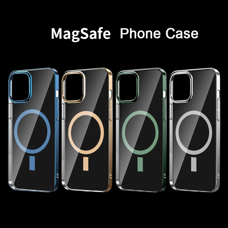 High Quality Mobile iPhone Hard Case for iPhone 13 12 Mini Pro Max Support Wireless MagSafe Magnetic Protective iPhone Case