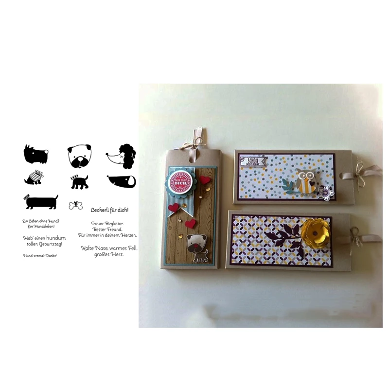 JCarter резиновая собака штампы для Scrapbooking ремесло Новый штамп 2019 прозрачные