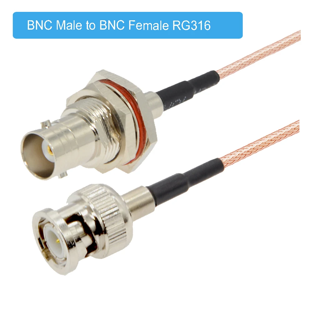 Коннектор BNC Мама к коннектору папа 50 Ом RG316 RF коаксиальный перемычка Кабель