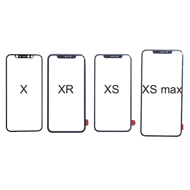 Сменная сенсорная панель для iPhone X XS XR MAX передний внешний экран стеклянная линза