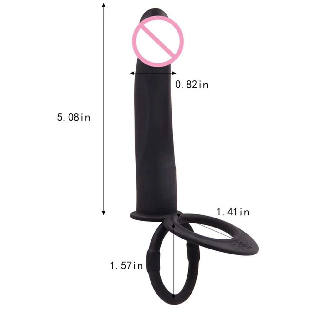 Мягкий Двойное проникновение Вибратор Секс игрушки Пенис strapon Вибрирующая