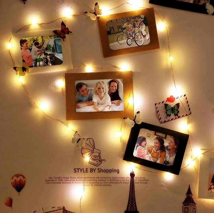 DC5V USB 5 м 10 Серебряная проволочная светодиодная гирлянда с дистанционным