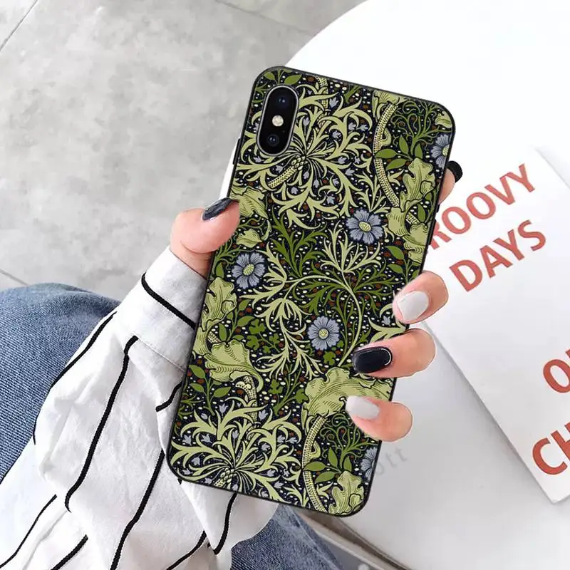 

Morris Designed Phone Case for iPhone 11 12 mini pro XS MAX 8 7 6 6S Plus X 5S SE 2020 XR
