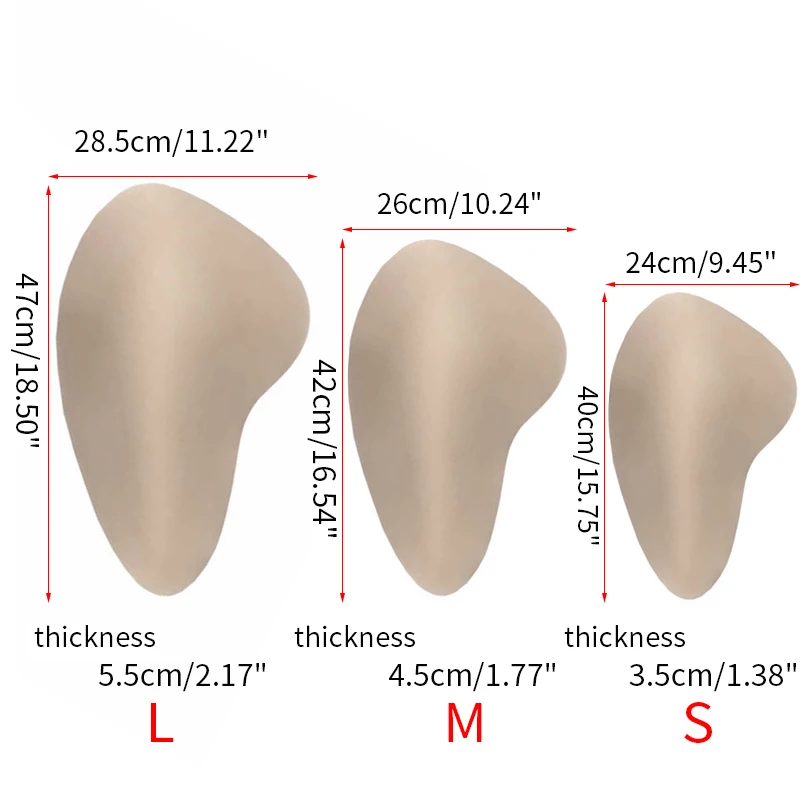 Эротические Трансвеститы силиконовые накладки на бедра искусственные подтяжки
