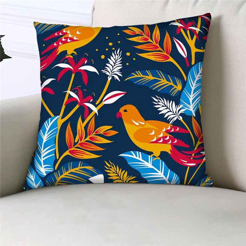 Разноцветный чехол Fuwatacchi для детской подушки Весенняя декоративная наволочка с