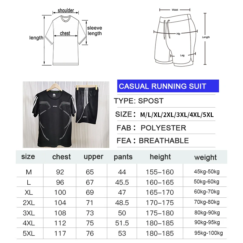 

2020 Summer New Men's Sports Suit T-shirt Shorts Thin Section Men and Women Casual Sweat Suit Classic Large Size Sets M-5XL