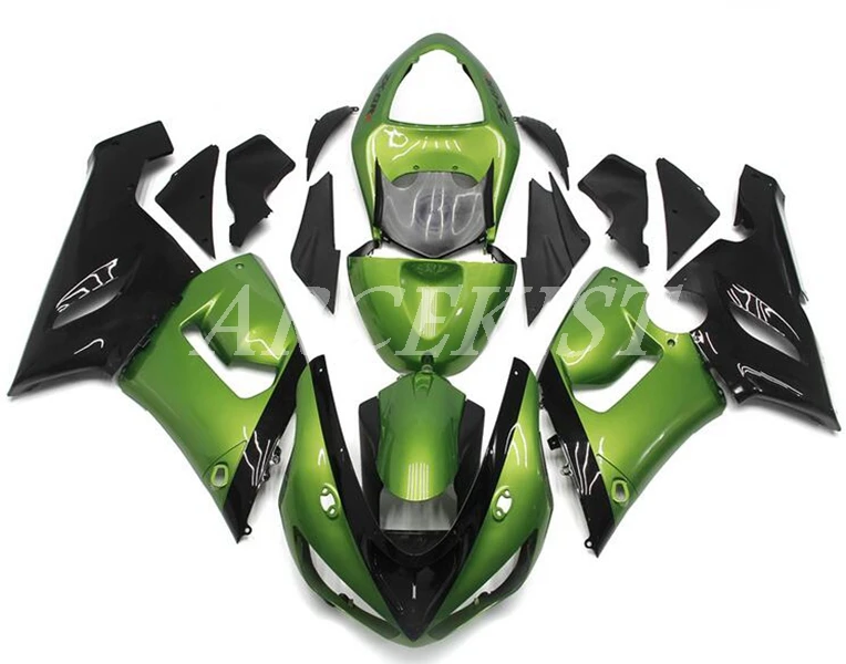 

Новый стиль из АБС-пластика для мотоцикла обтекатели комплект подходит для kawasaki Ninja ZX6R 636 2005 2006 05 06 6R ZX-6R кузов комплект с бюстгальтером цвета:...