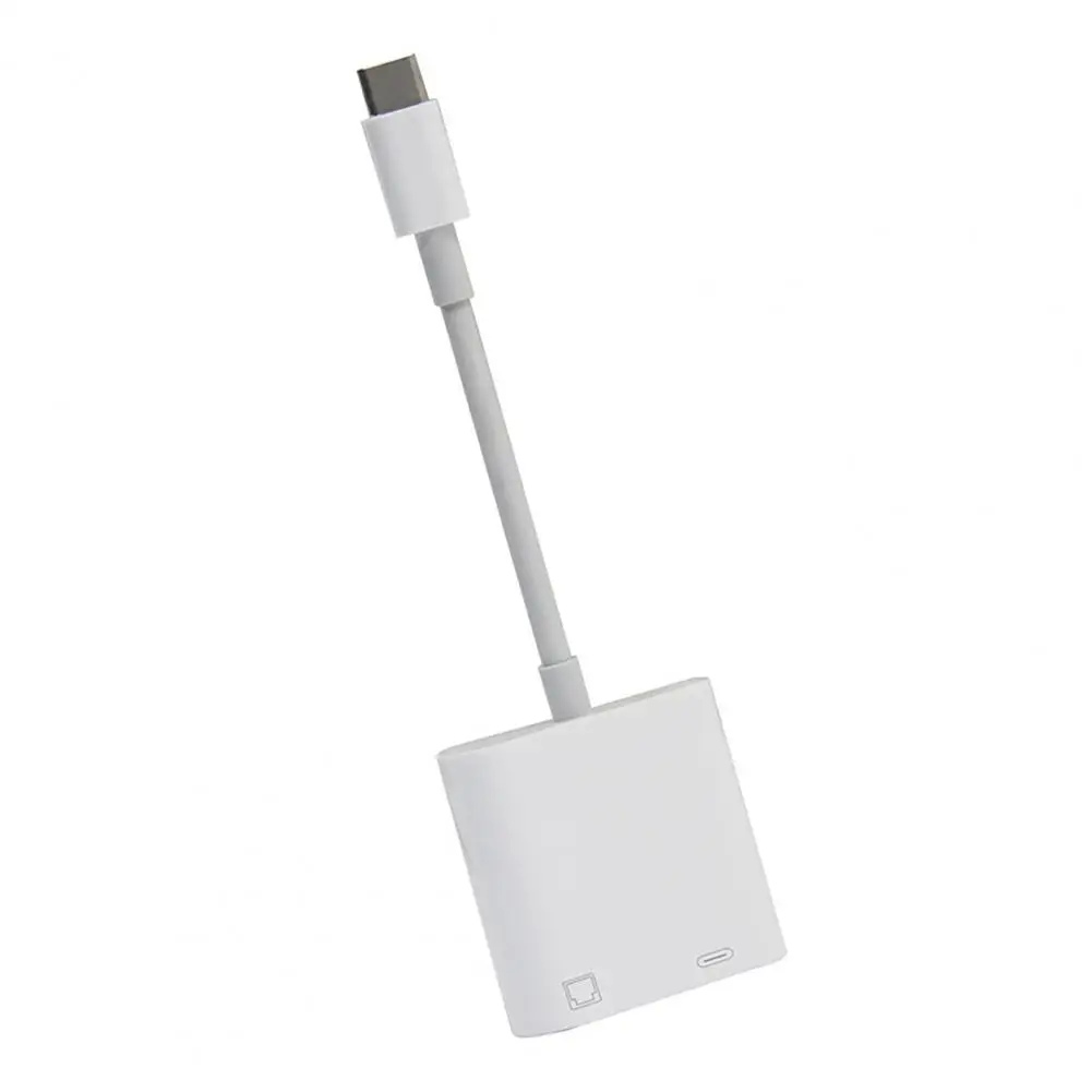 

Ethernet Converter Plug and Play Stable Transmisison Lightweight 100MS Type-C to RJ45 Ethernet Connector Eco-friendly for Livest