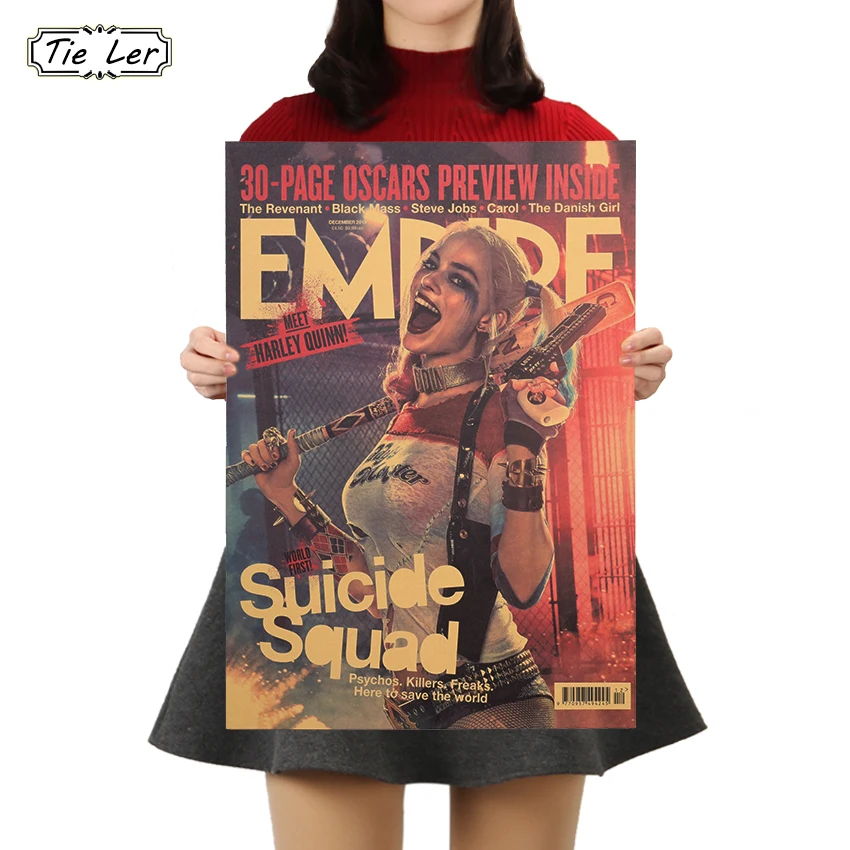 TIE LER женский плакат из крафт бумаги клоун персонаж кино Бар Кафе домашняя