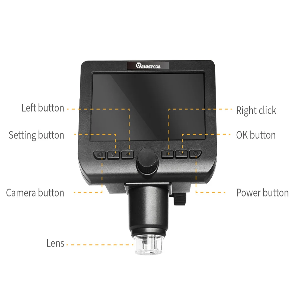 MUSTOOL G610 WIFI 2MP 4 3 дюймов ЖК цифровой микроскоп Поддержка IOS/Android встроенный