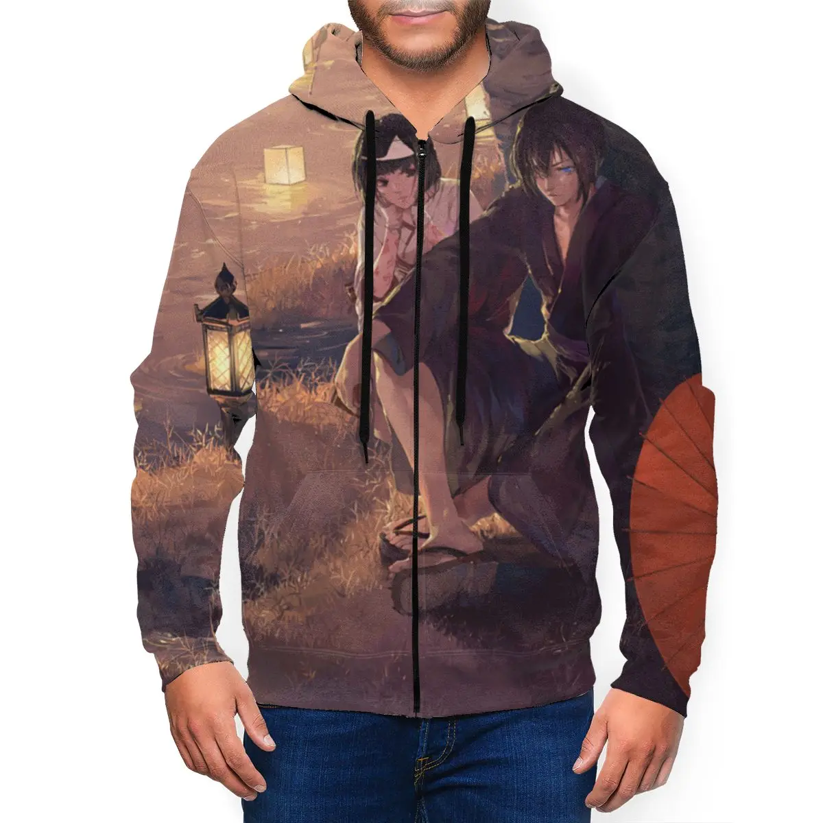 

Noragami Anime 3D Printed Zipper Hat Hoodie for Men Women Casual Winter Sweaters