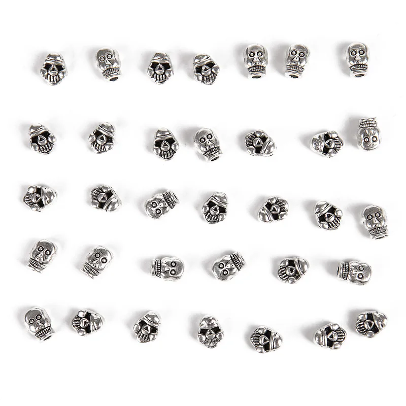 Оптовая продажа 40 шт смешанные размеры тибетские серебряные бусины подвеска с