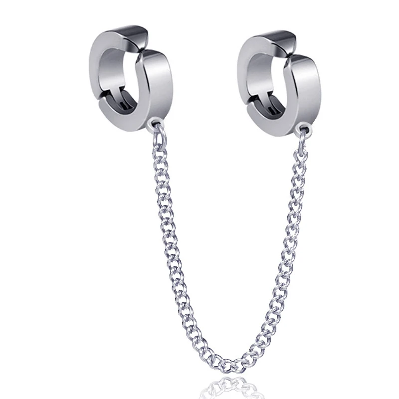 

1 пара, длинные серьги-подвески из титановой стали с кисточками для мужчин, ювелирное изделие в стиле рок, подарок, Прямая поставка