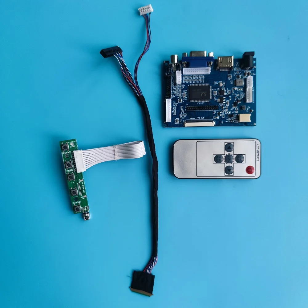 Комплект для LP140WH4 1366x768 панель контроллера экран VGA AV монитор драйвер дисплей светодиодный HDMI-совместимый 2AV удаленный ЖК-дисплей