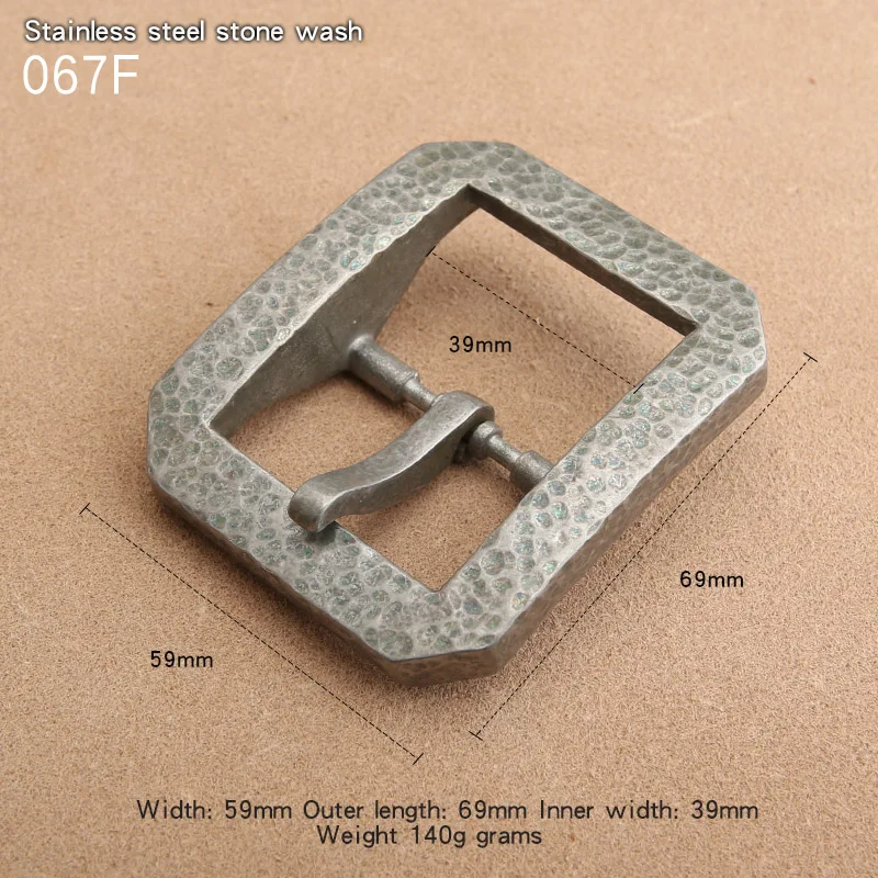 Men's brass belt buckle belt buckle handmade belt buckle Japanese word buckle casual classic belt buckle within 4cm wide
