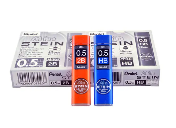 1 трубка Pentel C275 механический карандаш запасные наконечники 0 5 мм Япония HB 2B 2H H B 3B