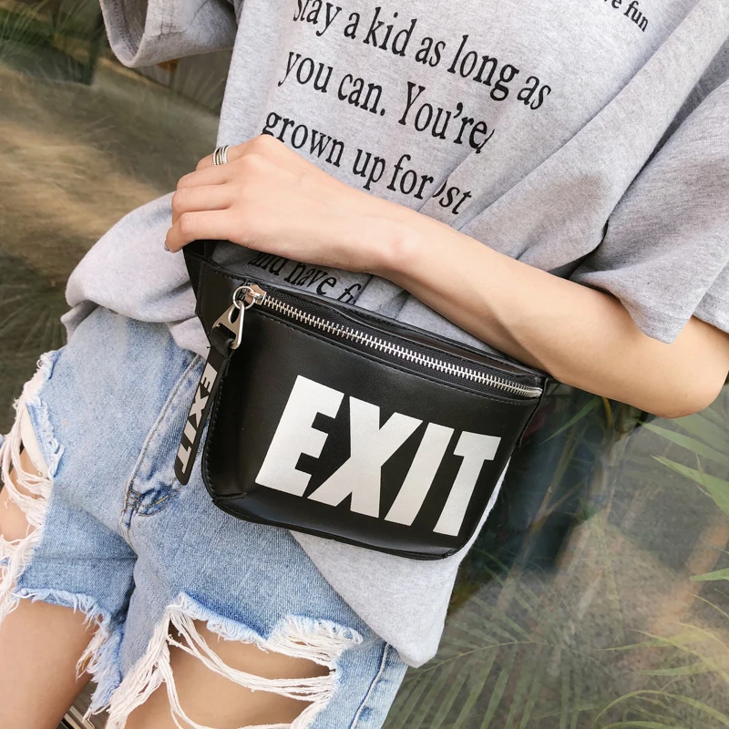 Поясная Сумка из искусственной кожи для женщин забавные дамские сумочки с