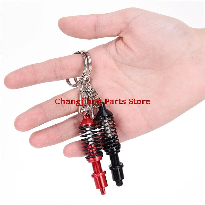 

1 PC Car Auto Coilover Spring Shock Absorber For Car Suspension Keychain Key Chains Ring Keyrings 11.5*1.5 CM