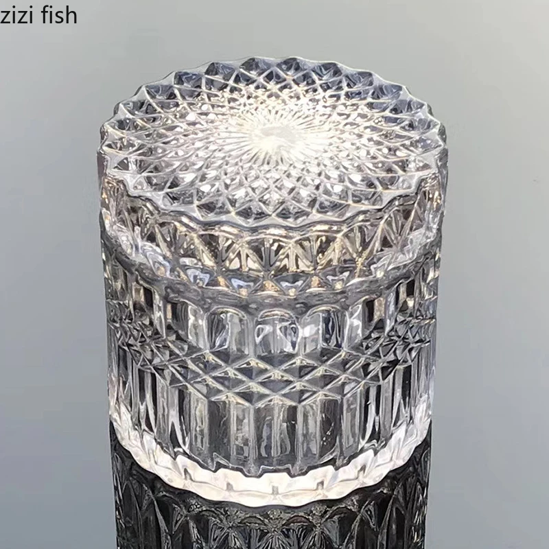 Прозрачная стеклянная банка для конфет в европейском стиле декоративная емкость