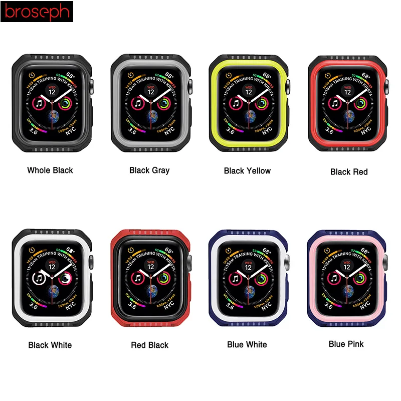 Чехлы для часов Apple watch Series 4 40 мм 44 мм защитный чехол для Iwatch 3 2 1 38 мм 42 мм аксессуары для часов
