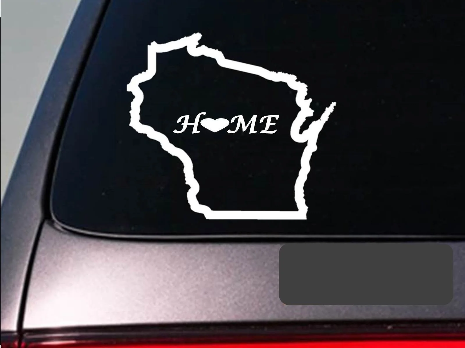 

Wisconsin home 6" sticker state outline home map decal vinyl window Sticker