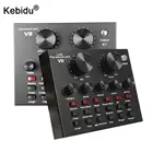 V8 USB 5,0 Аудио Звуковая карта USB Внешняя гарнитура микрофон веб-трансляция персональная Звуковая карта для прямой трансляции для телефона компьютера