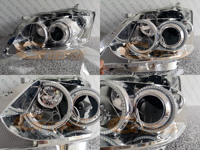 Для Toyota Aurion GSV40 2006 2007 2008 2009 CAMRY RF Bluetooth APP мульти-Цвет ультра яркий RGB светодиодный Ангельские глазки гало кольца комплект
