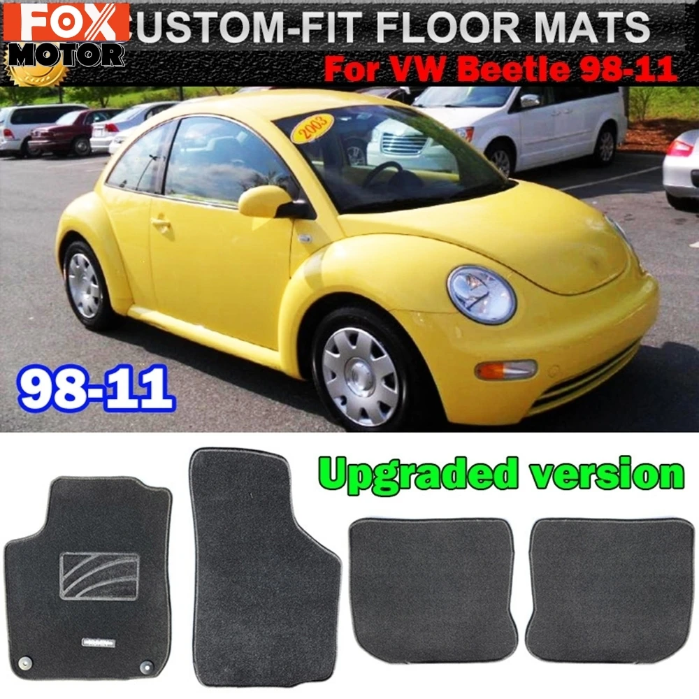 Для VW New Beetle 1998 2011 LHD пользовательские автомобильные коврики Авто нейлон