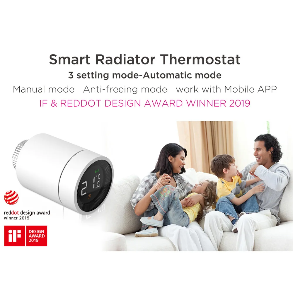 Привод клапана радиатора Tuya Smart Home ZigBee TRV для термостата программируемый